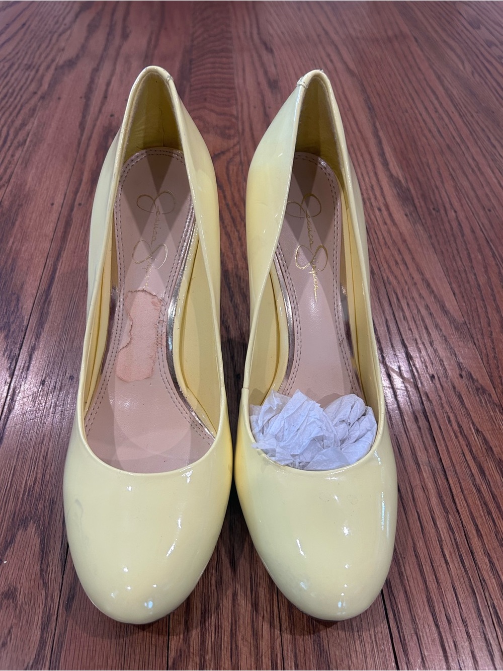 Yellow Patent Leather Women's Pumps